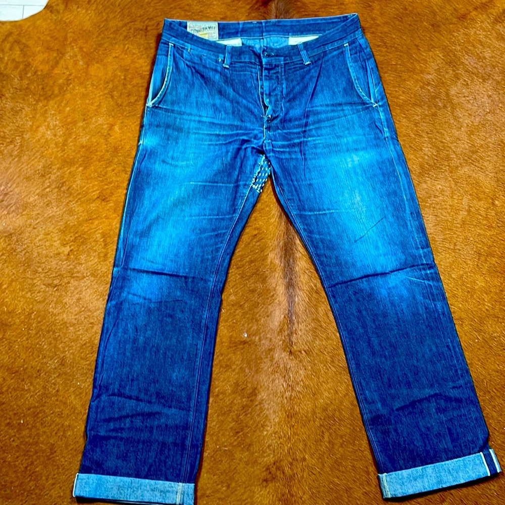 Rising Sun Mfg Co Denim (Runabout Denim) Vintage Trouser Dedstock Sashiko Repair